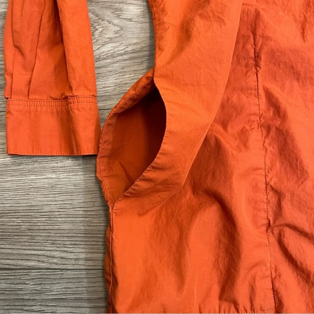 Steven Alan Dark Orange Button Up Oversized Shirt Dress - Picture 7 of 9